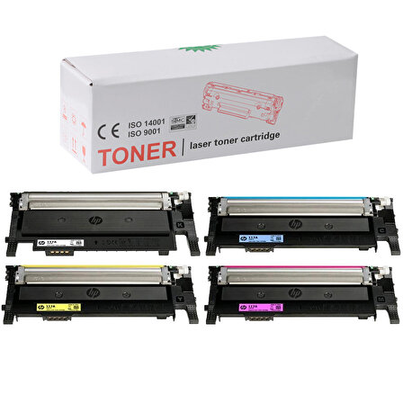 HP Color Laser 150nw-HP 117A Uyumlu 1 Set Muadil Toner Chipsiz